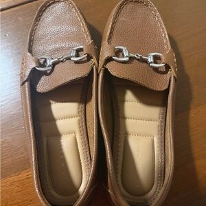Kelly & Katie Brown Loafers with Silver Bit Detail